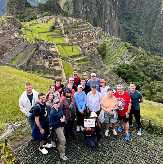 UA Law Students on the steps of Machu Picchu